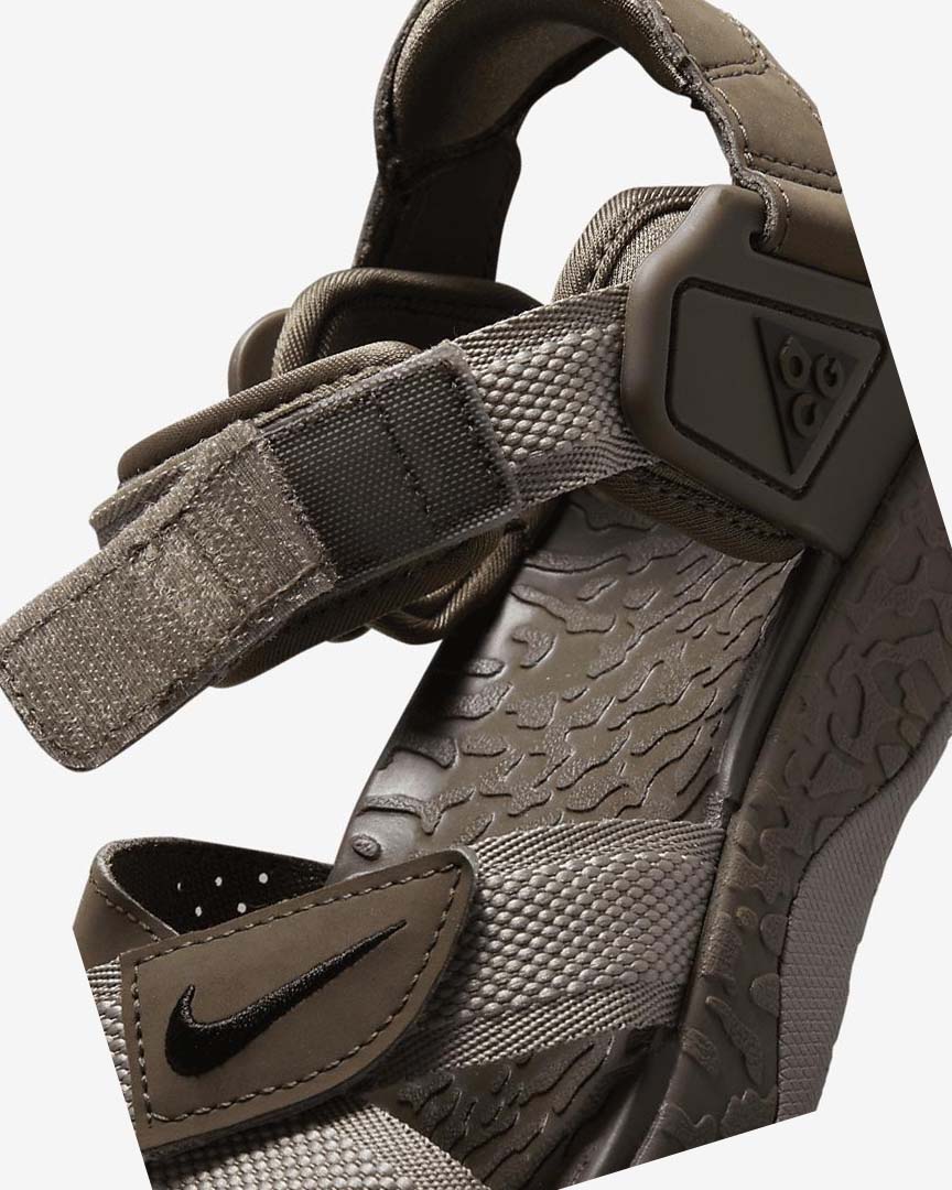 Khaki / Black Men's Nike ACG Air Deschutz + Sandals | UK3176