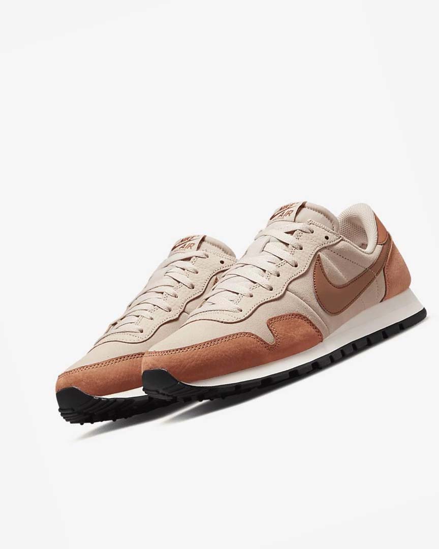 Khaki Grey / Khaki Rose / Light Brown / Red Men's Nike Air Pegasus 83 PRM Sneakers | UK5188