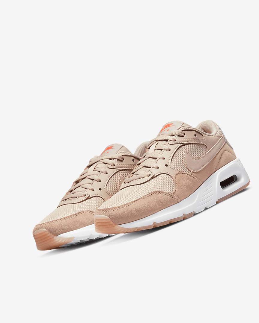 Khaki Grey / Rose / White / Pink Women's Nike Air Max SC Sneakers | UK4898