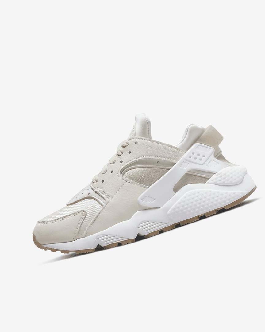 Khaki / Light Brown / White Women\'s Nike Air Huarache Sneakers | UK5597