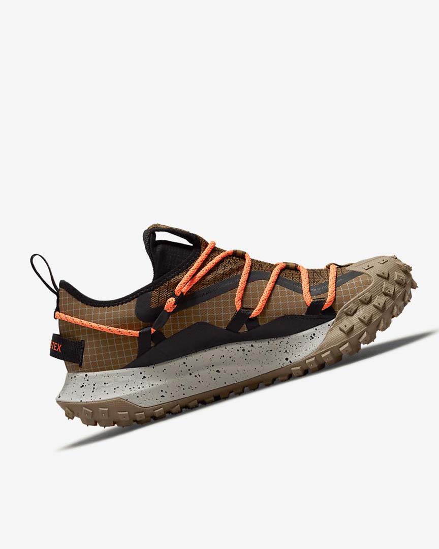 Khaki / Orange / Black Men's Nike ACG Mountain Fly Low GORE-TEX SE Sneakers | UK5553