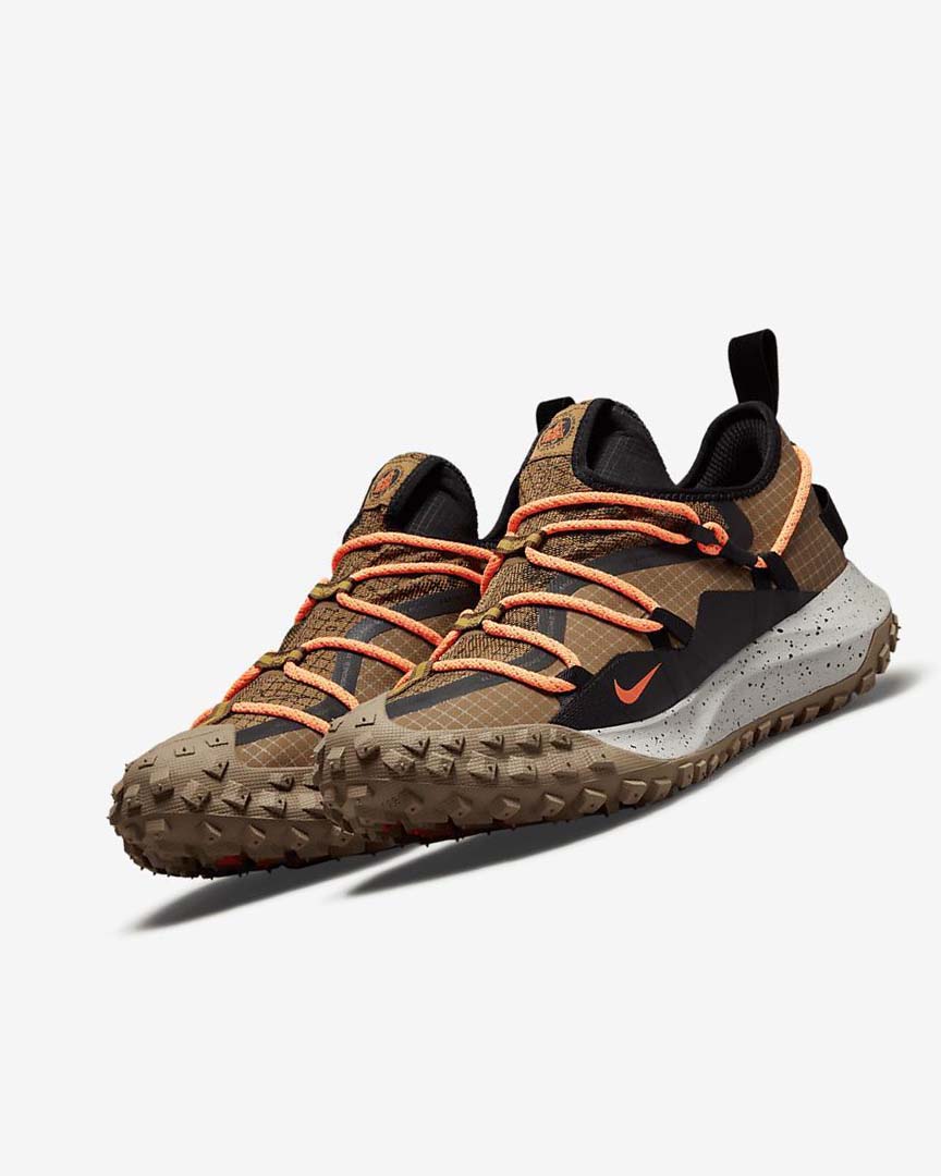 Khaki / Orange / Black Men's Nike ACG Mountain Fly Low GORE-TEX SE Sneakers | UK5553