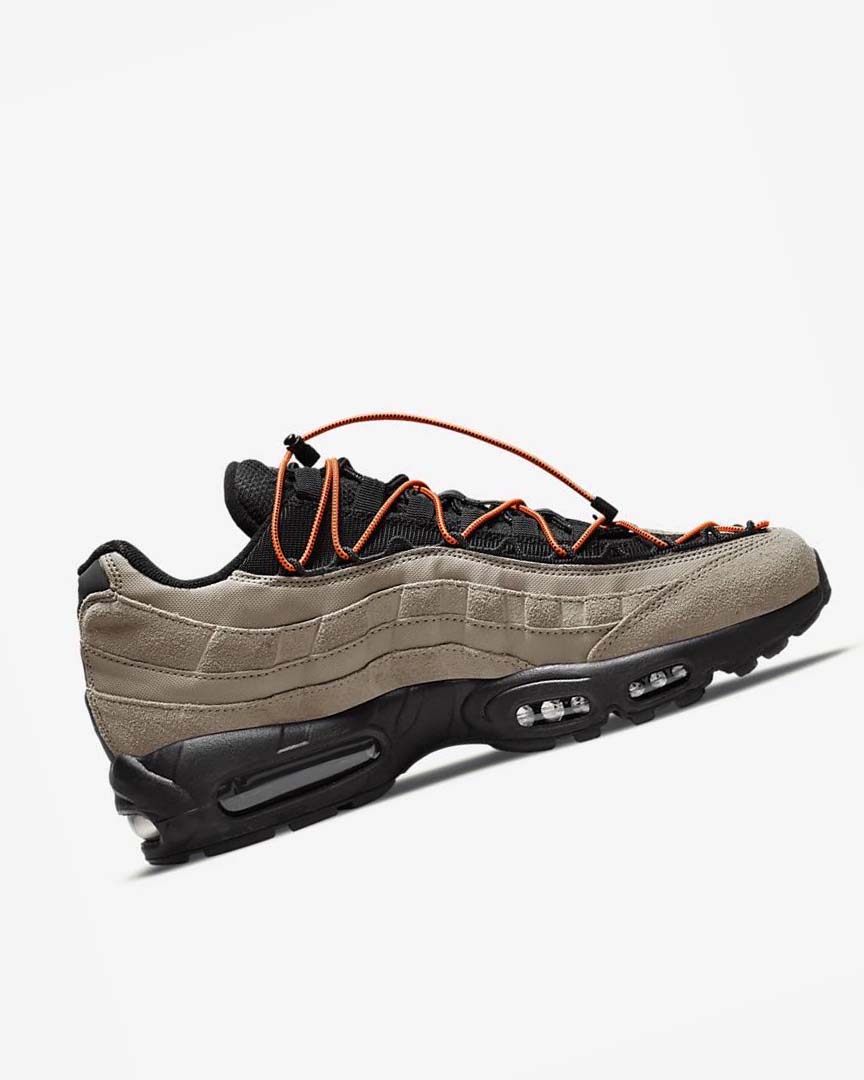 Khaki / Orange / Black Men's Nike Air Max 95 Casual Shoes | UK4882