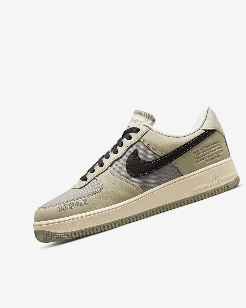 Khaki / White / Black Men\'s Nike Air Force 1 GTX Sneakers | UK5141