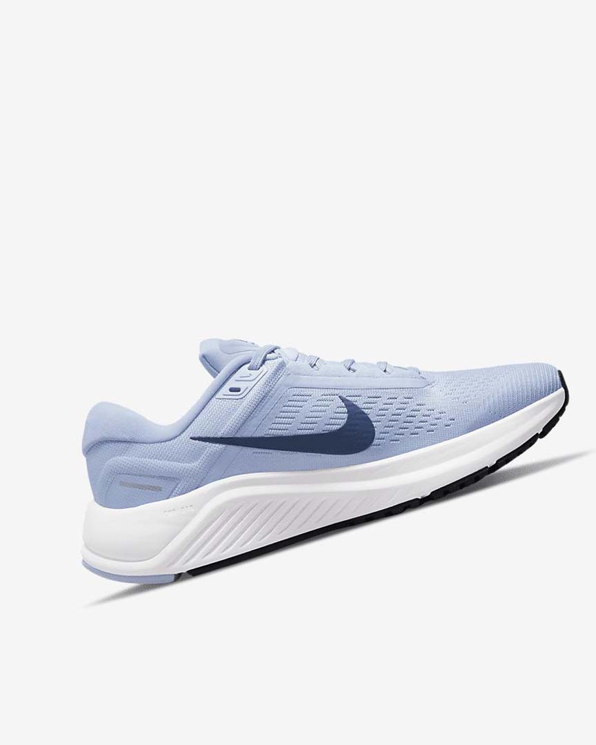 Light Blue / White / Navy / Navy Women's Nike Air Zoom Structure 24 Running Shoes | UK2298