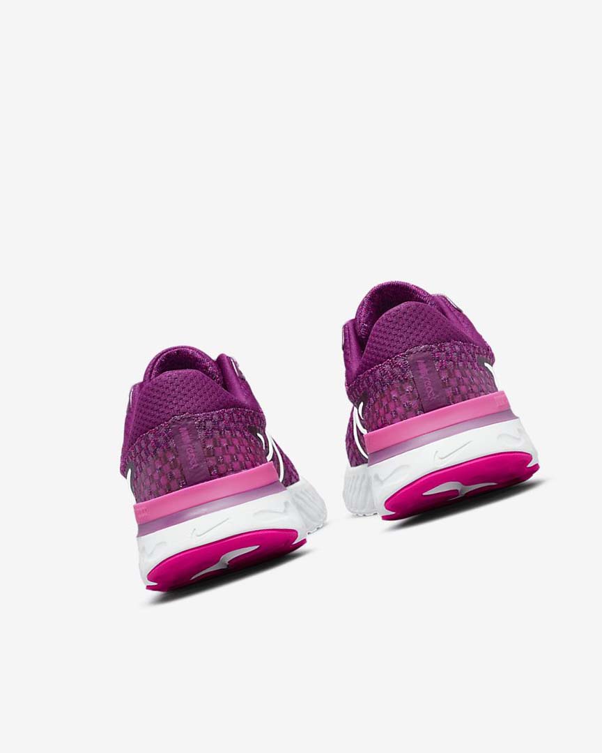 Light Burgundy / Pink / White Women's Nike React Infinity Run Flyknit 3 Running Shoes | UK2405