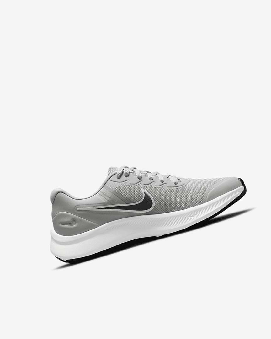 Light Grey / Grey / Black Boys' Nike Star Runner 3 Running Shoes | UK1148