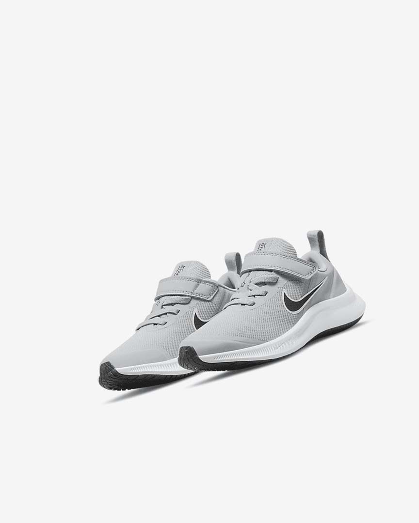 Light Grey / Grey / Black Boys' Nike Star Runner 3 Running Shoes | UK4506