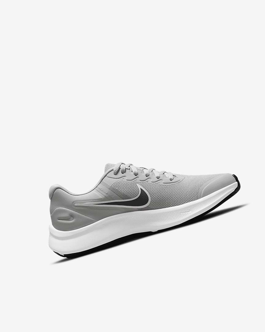 Light Grey / Grey / Black Girls' Nike Star Runner 3 Running Shoes | UK2256