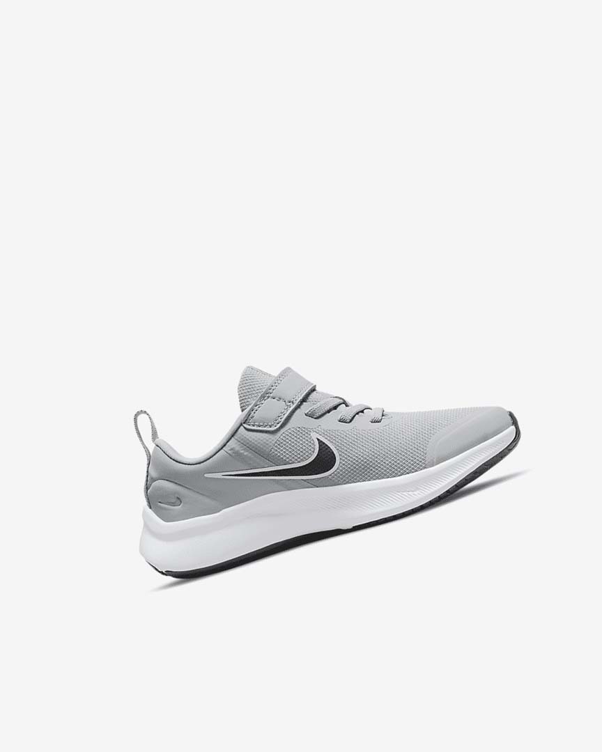 Light Grey / Grey / Black Girls' Nike Star Runner 3 Running Shoes | UK4723