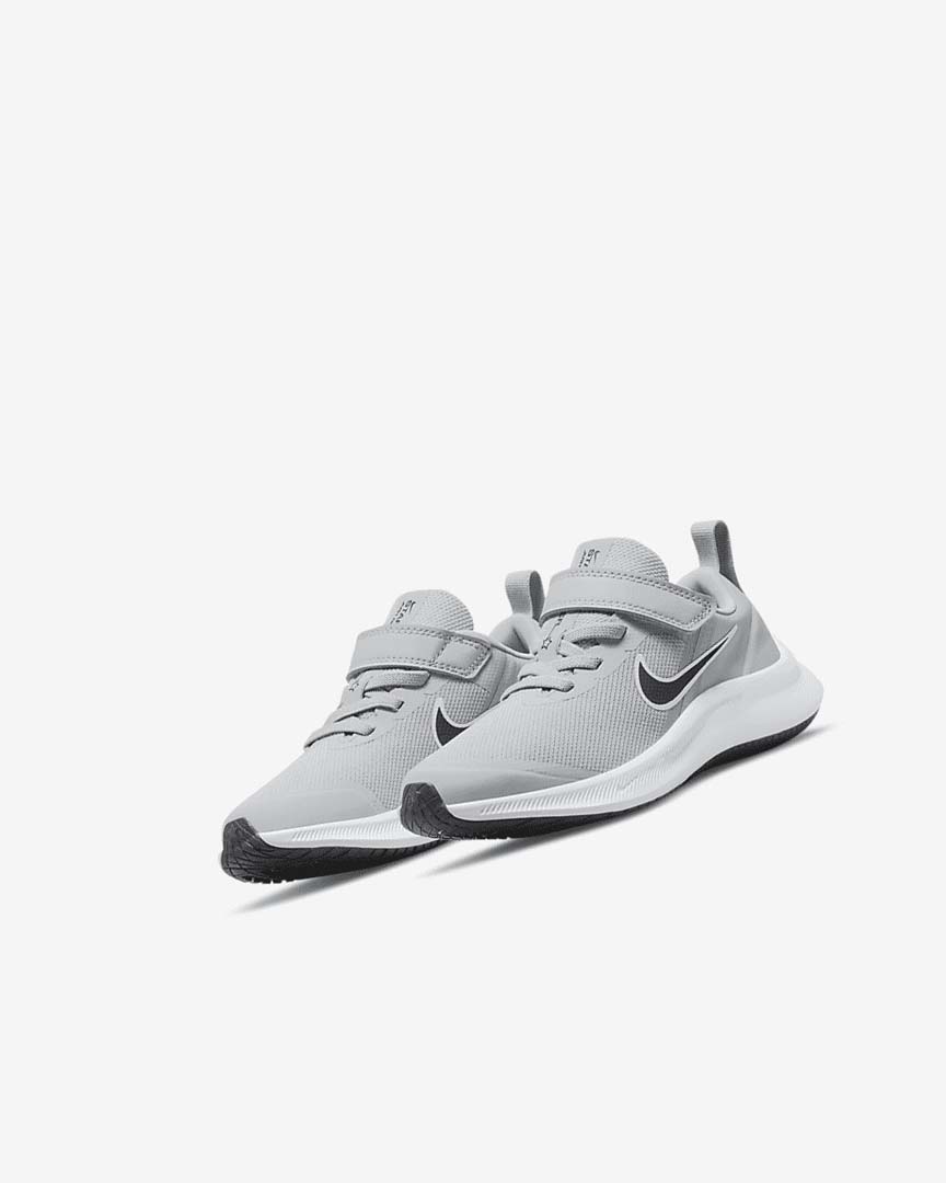 Light Grey / Grey / Black Girls' Nike Star Runner 3 Running Shoes | UK4723