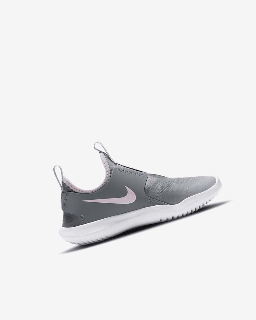 Light Grey / Grey / White / Pink Girls' Nike Flex Runner Shoes | UK5434