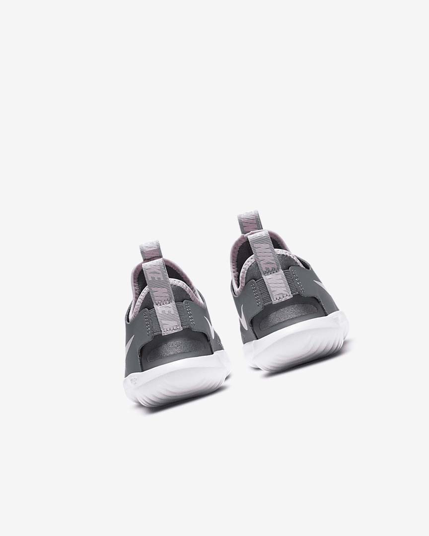 Light Grey / Grey / White / Pink Girls' Nike Flex Runner Shoes | UK5434