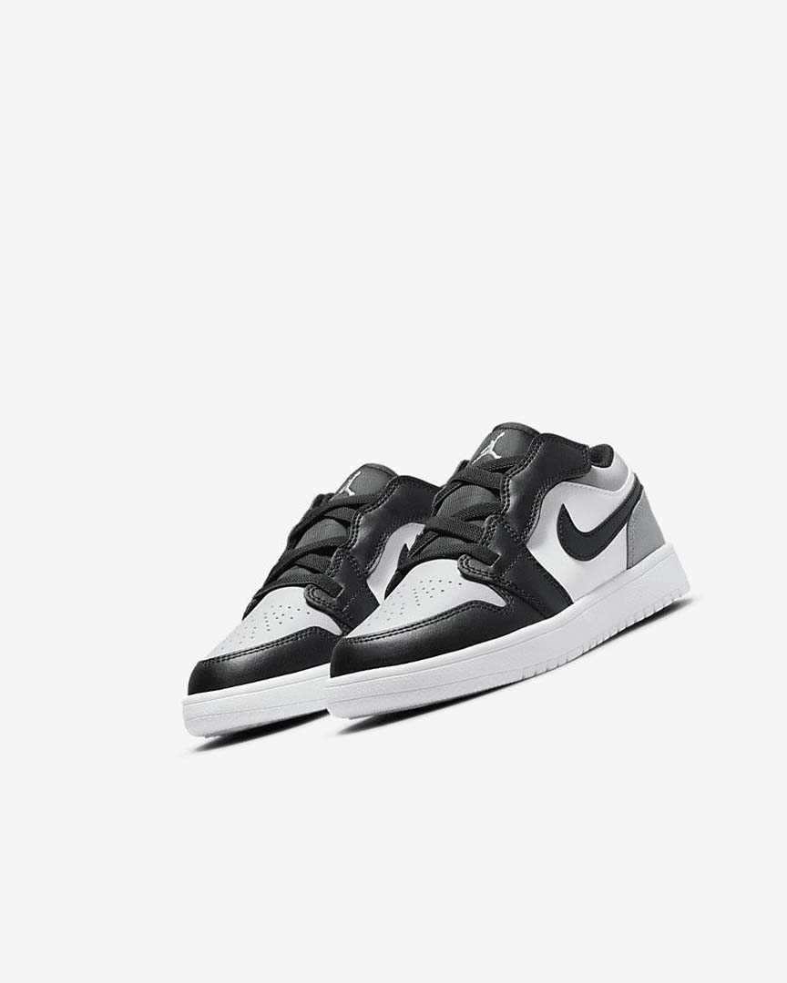 Light Grey / White / Black Boys' Nike Jordan 1 Low Alt Shoes | UK4917