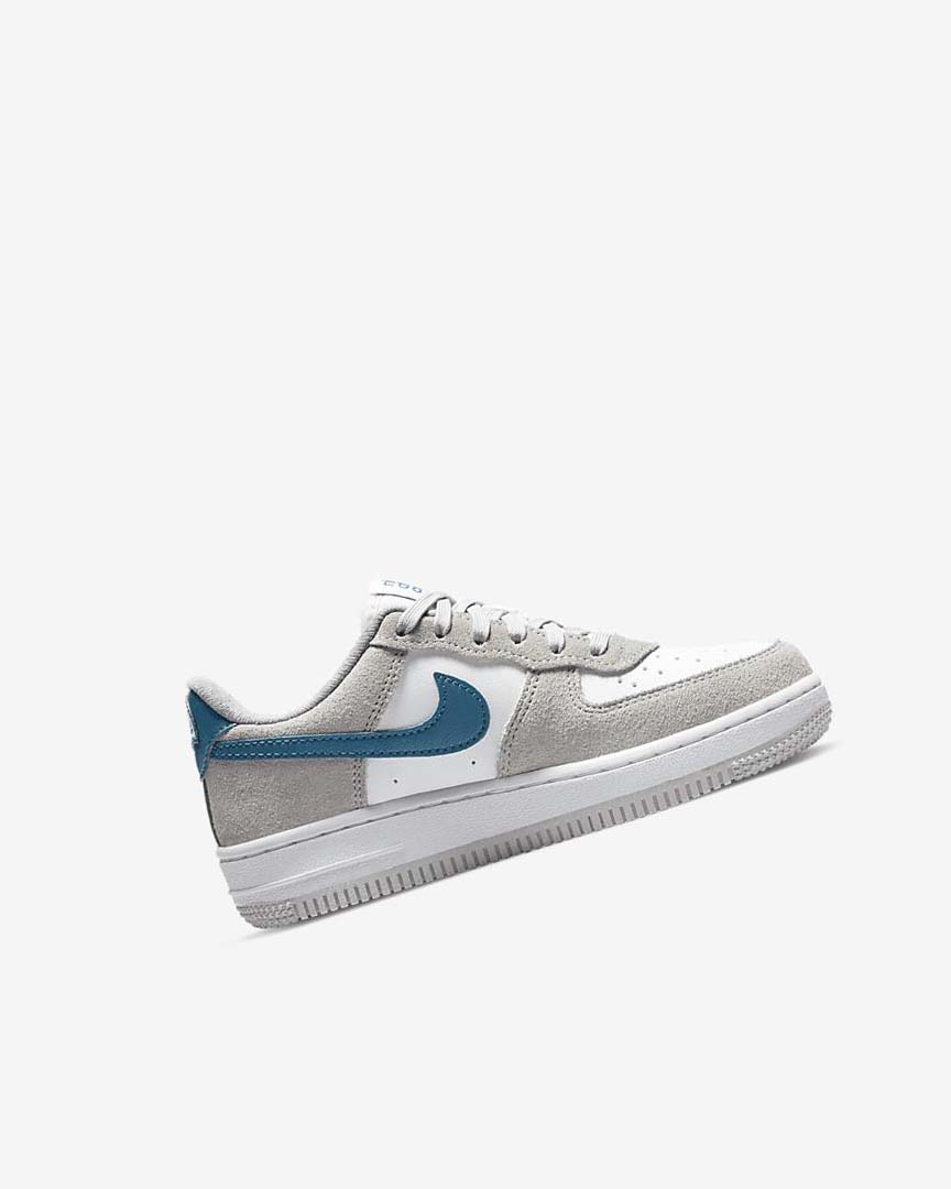 Light Grey / White / Light Grey Boys' Nike Force 1 LV8 Shoes | UK2559