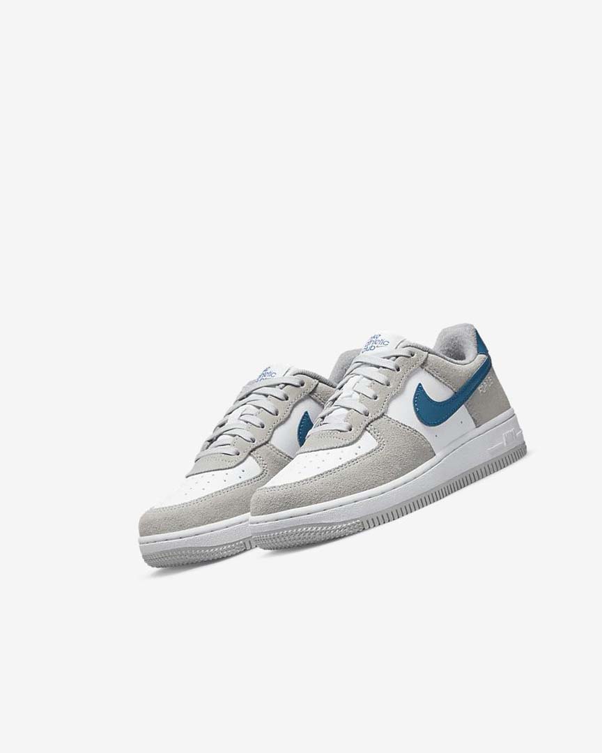 Light Grey / White / Light Grey Boys' Nike Force 1 LV8 Shoes | UK2559