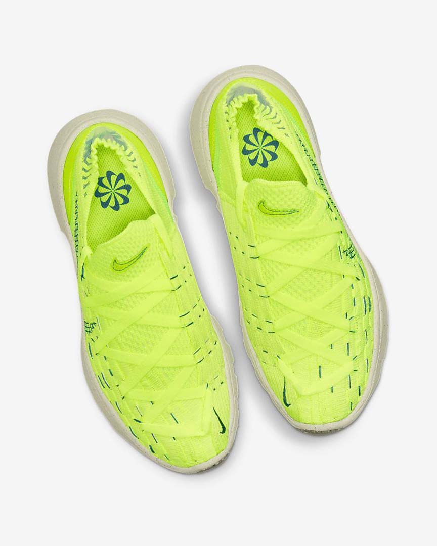 Light Lemon / Green / Turquoise Women's Nike Space Hippie 04 Sneakers | UK1114