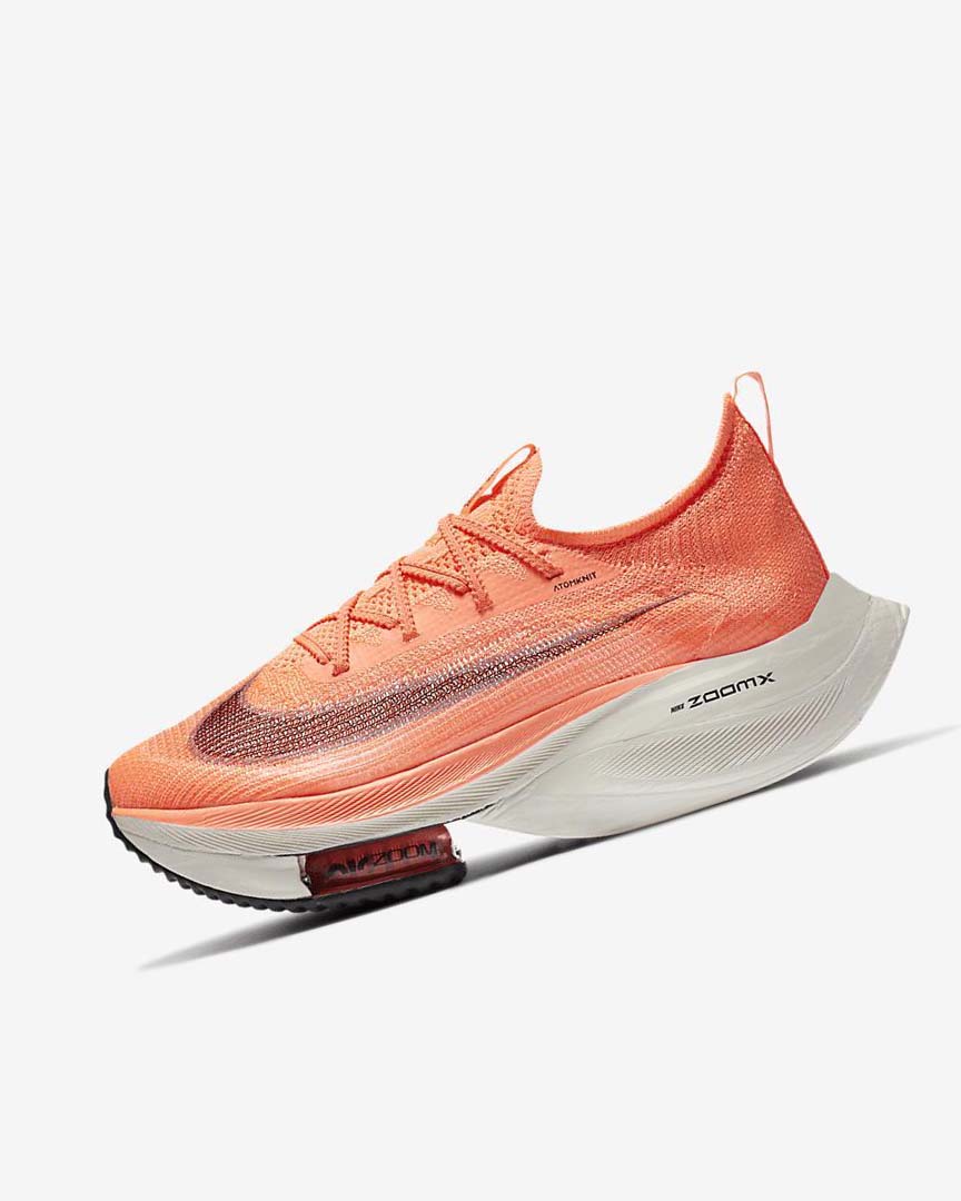 Light Mango / Metal Red Brown / Black Women\'s Nike Air Zoom Alphafly NEXT% Flyknit Running Shoes | UK5415