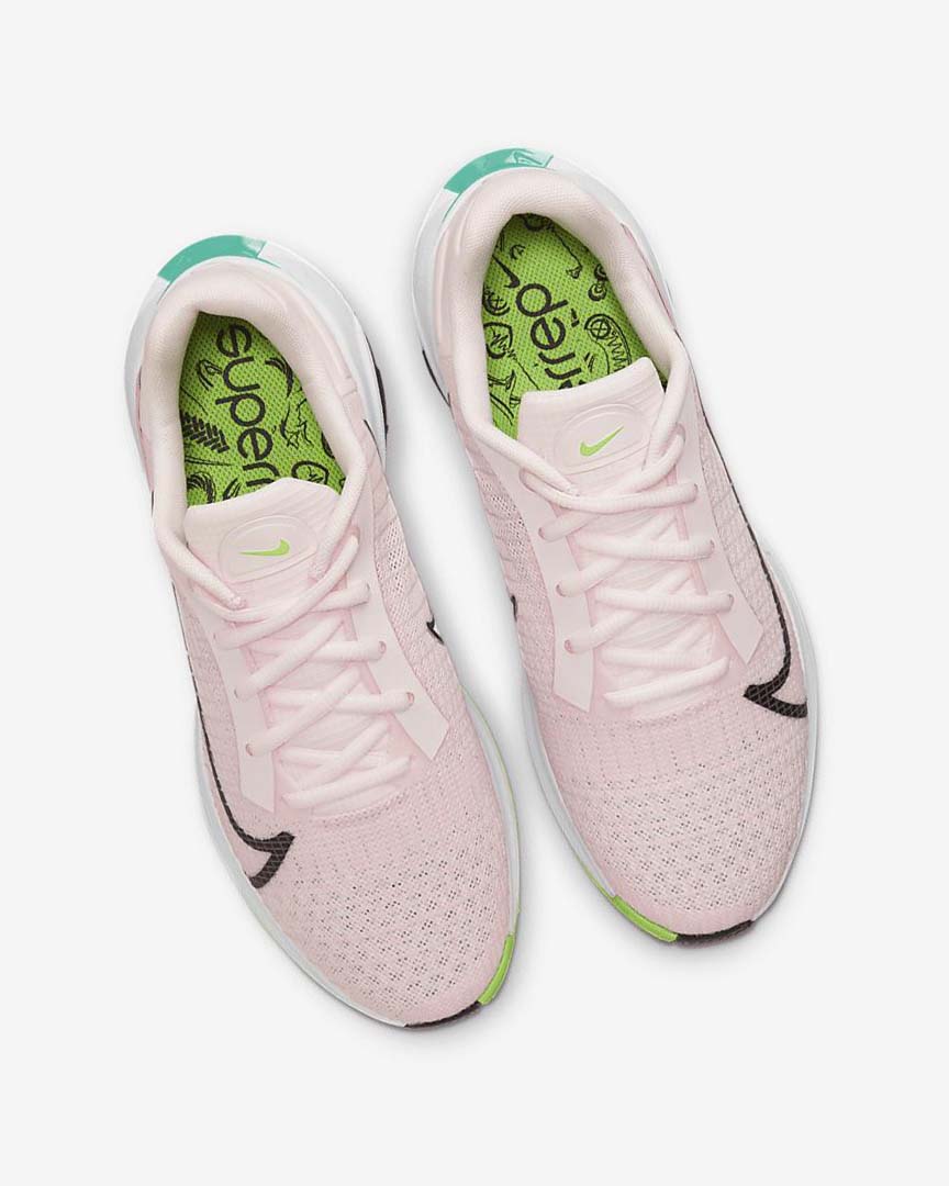 Light Pink / Pink / Green / Black Women's Nike ZoomX SuperRep Surge Running Shoes | UK4575