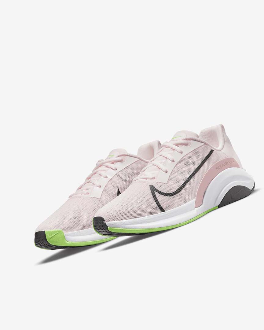 Light Pink / Pink / Green / Black Women's Nike ZoomX SuperRep Surge Running Shoes | UK4575