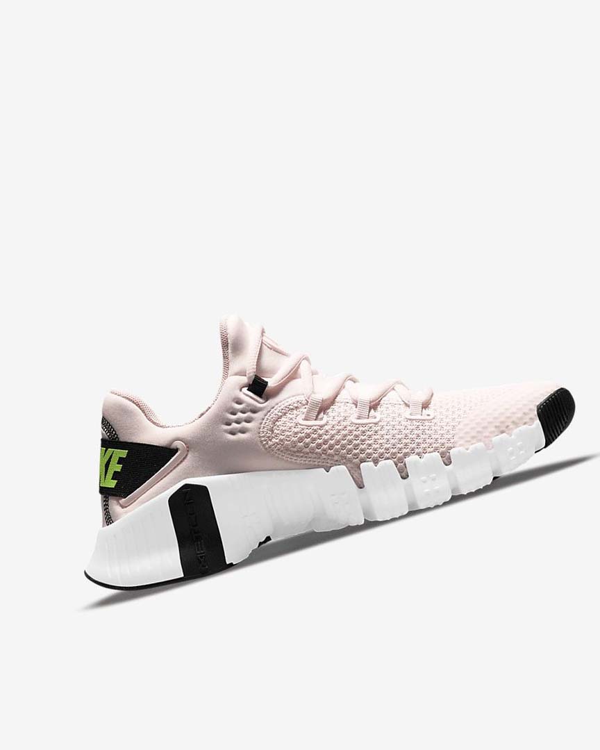 Light Pink / White / Black / Green Women's Nike Free Metcon 4 Training Shoes | UK5263