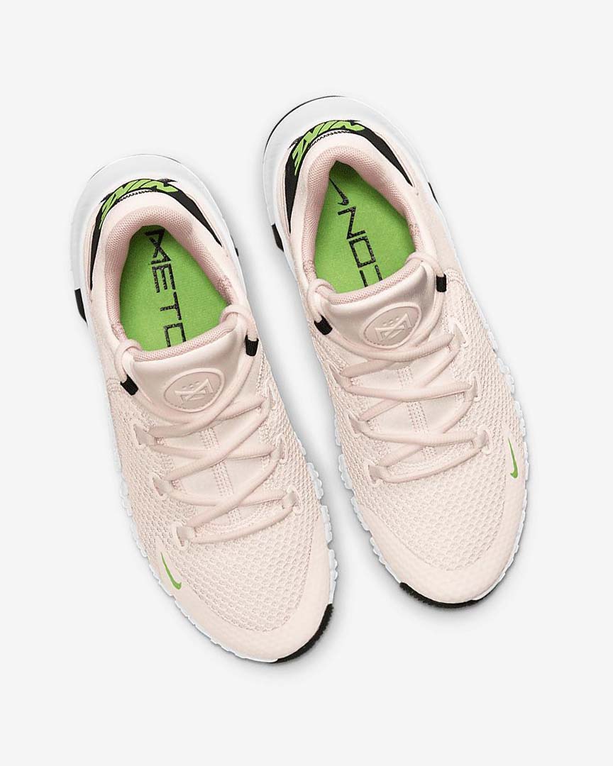 Light Pink / White / Black / Green Women's Nike Free Metcon 4 Training Shoes | UK5263