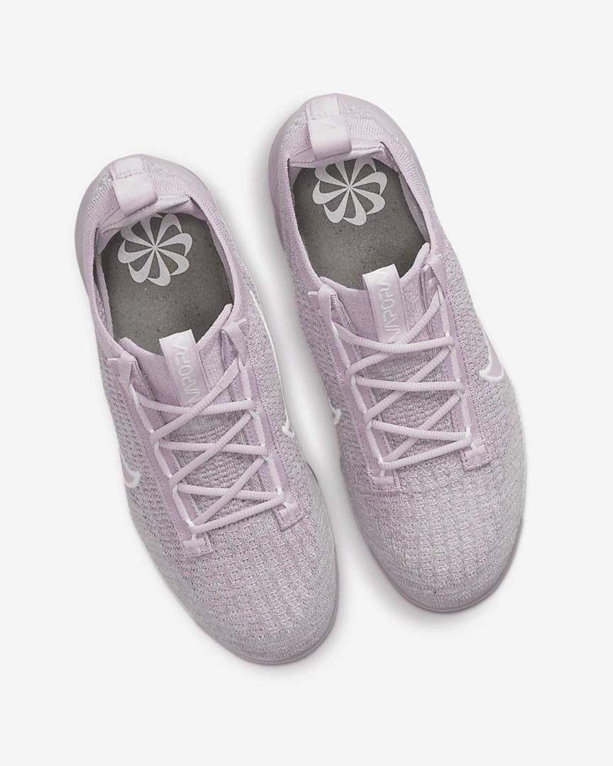 Light Pink / White / Metal Silver / Purple Women's Nike Air VaporMax 2021 FK Sneakers | UK2277