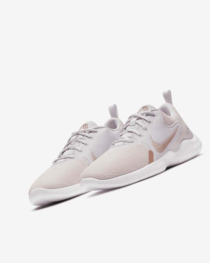 Light Purple / White / Metal Red Brown Women's Nike Flex Experience Run 10 Running Shoes | UK4526