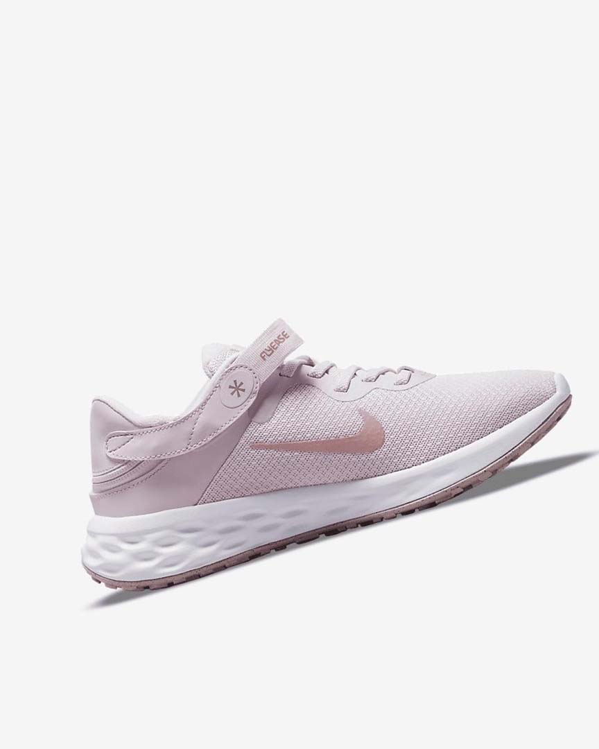 Light Purple / White Women's Nike Revolution 6 FlyEase Next Nature Running Shoes | UK5049