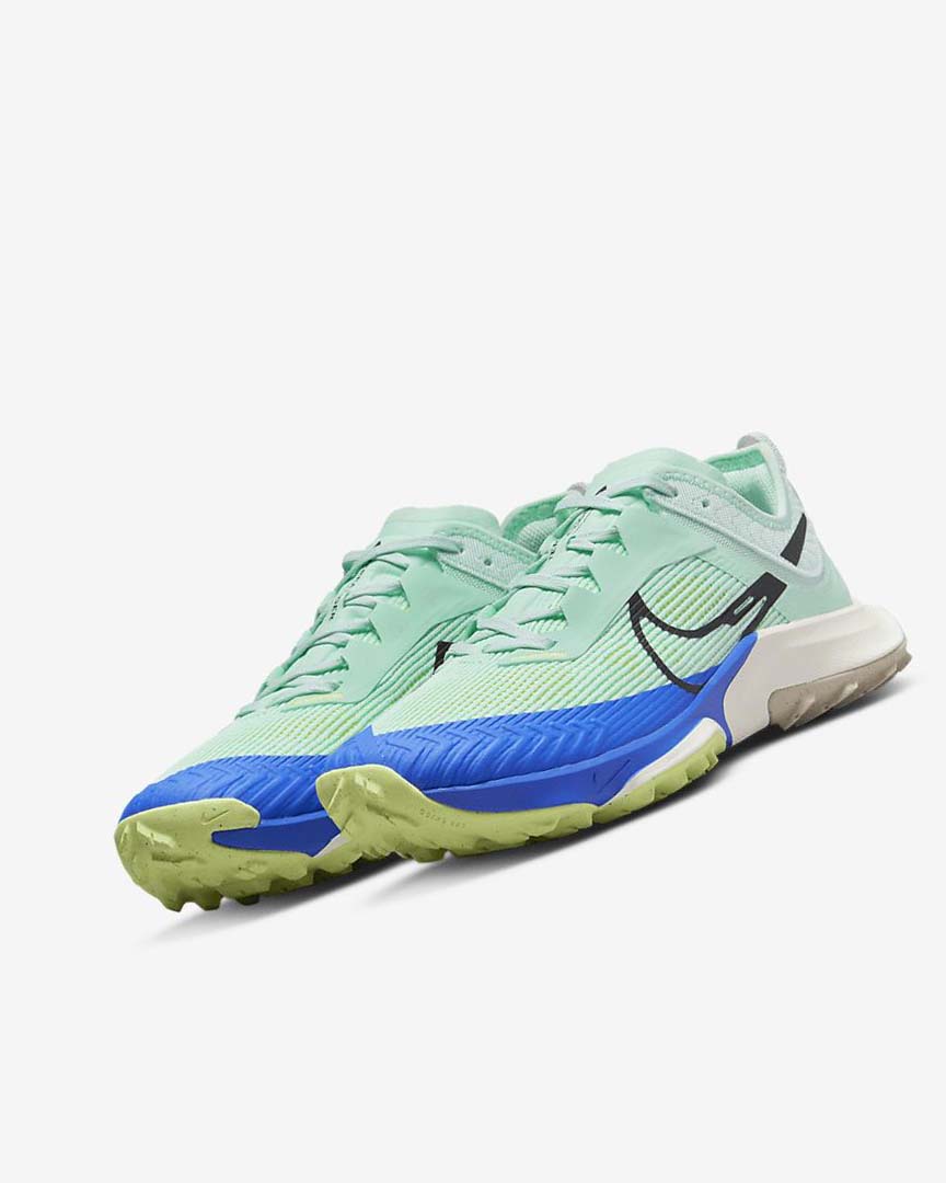 Mint / Grey / Blue Women's Nike Air Zoom Terra Kiger 8 Trail Running Shoes | UK5241