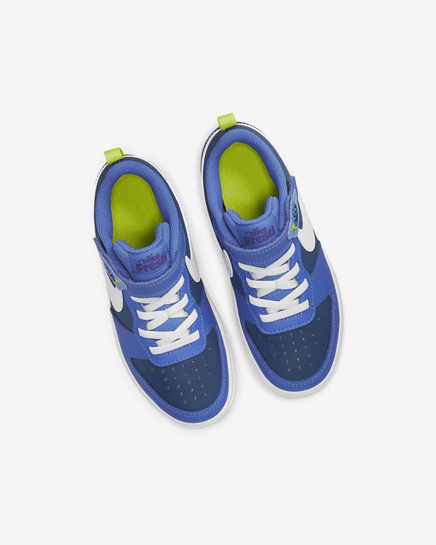 Navy / Blue / Blue / White Boys' Nike Court Borough Low 2 Lil Fruits Shoes | UK4610