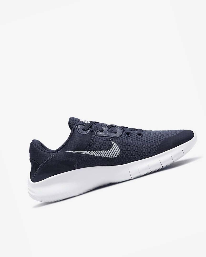 Navy / Dark Obsidian / White Men's Nike Flex Experience Run 11 Next Nature Running Shoes | UK4624