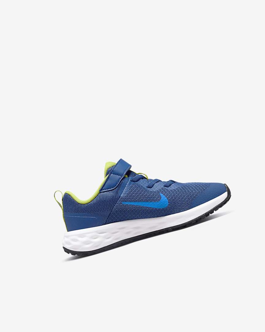 Navy / Green / Blue Boys' Nike Revolution 6 Running Shoes | UK5362