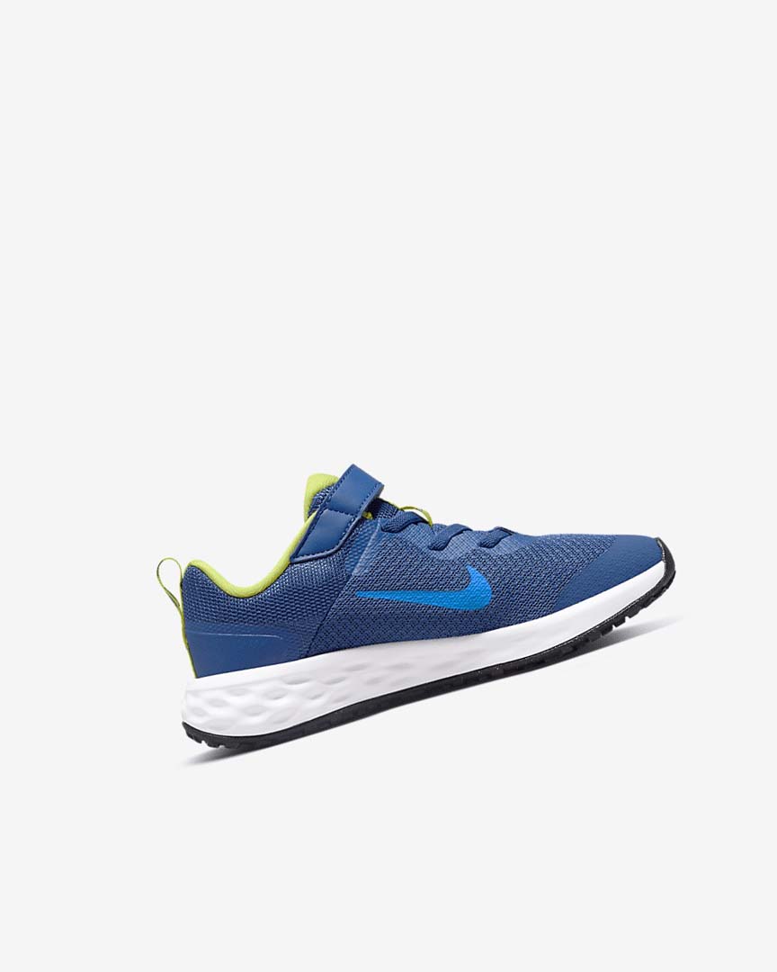 Navy / Green / Blue Girls' Nike Revolution 6 Running Shoes | UK4621