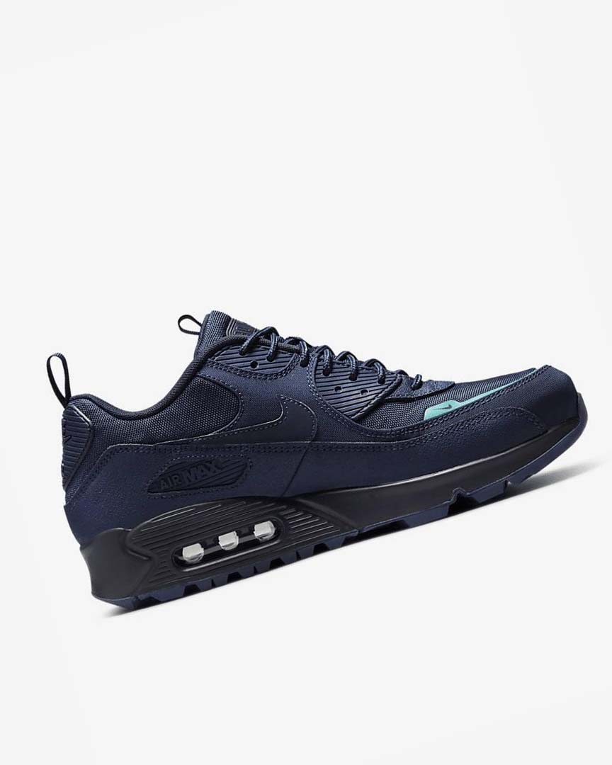 Navy / Obsidian Men's Nike Air Max 90 Surplus Sneakers | UK4880