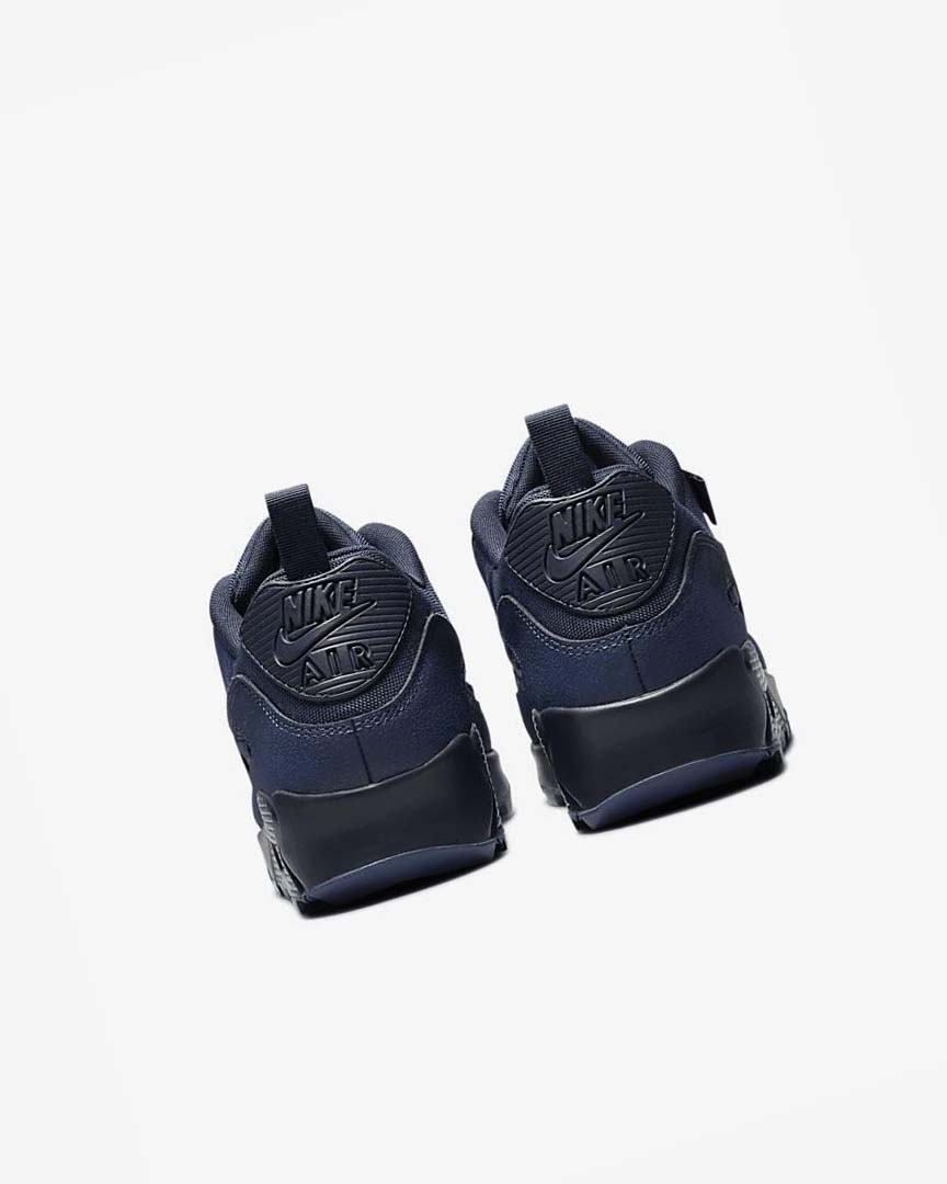 Navy / Obsidian Men's Nike Air Max 90 Surplus Sneakers | UK4880