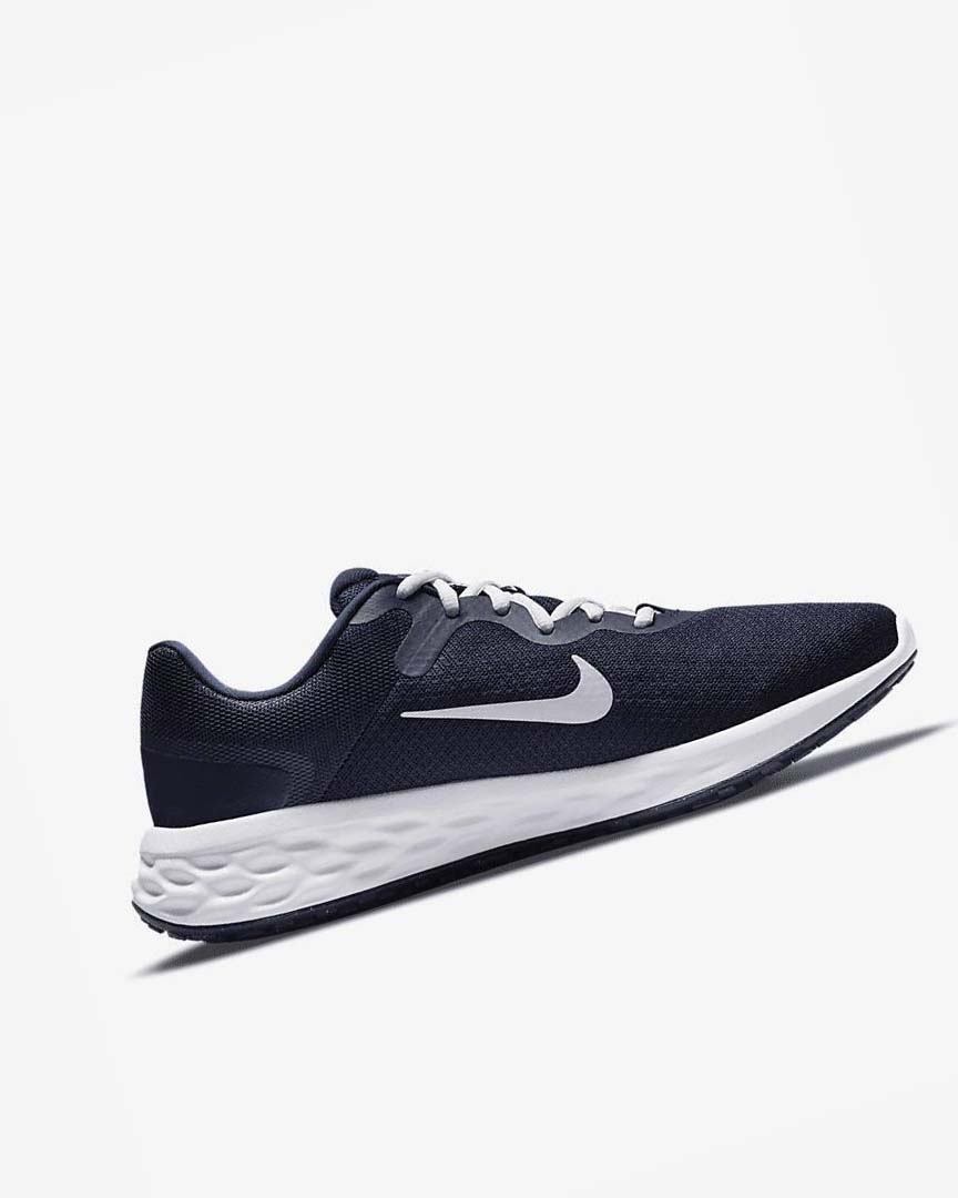 Navy / Obsidian / White Men's Nike Revolution 6 Next Nature Running Shoes | UK4962