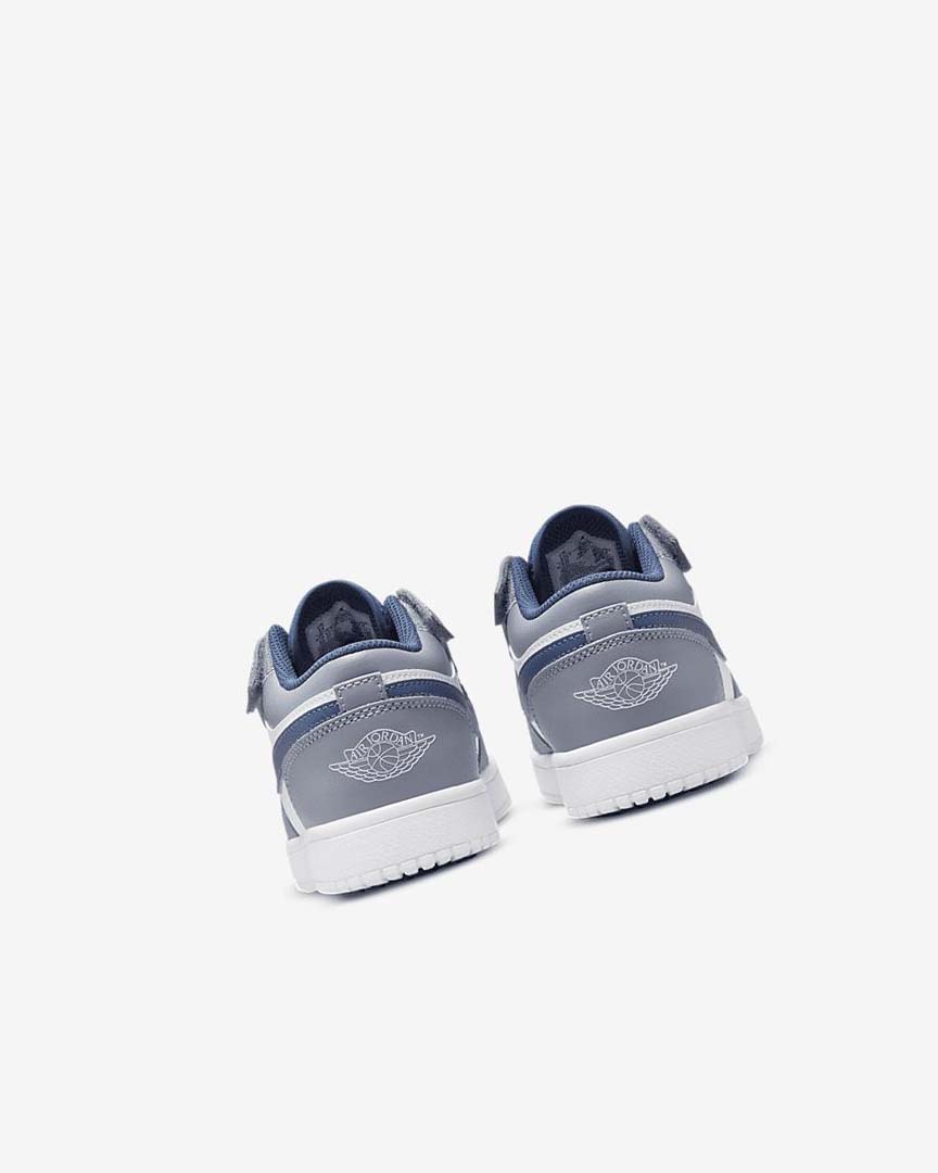 Navy / White Boys' Nike Jordan 1 Low Alt Shoes | UK4989