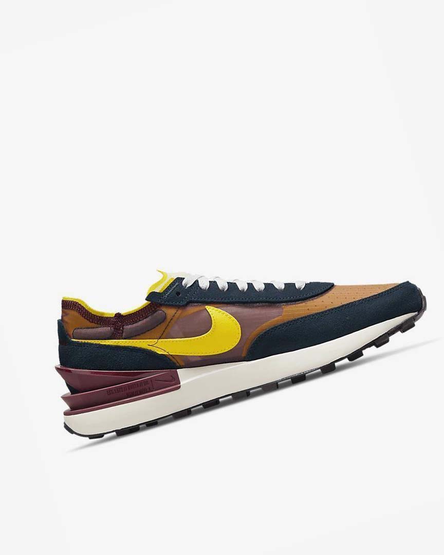 Navy / White / Yellow Men's Nike Waffle One SE Sneakers | UK5560