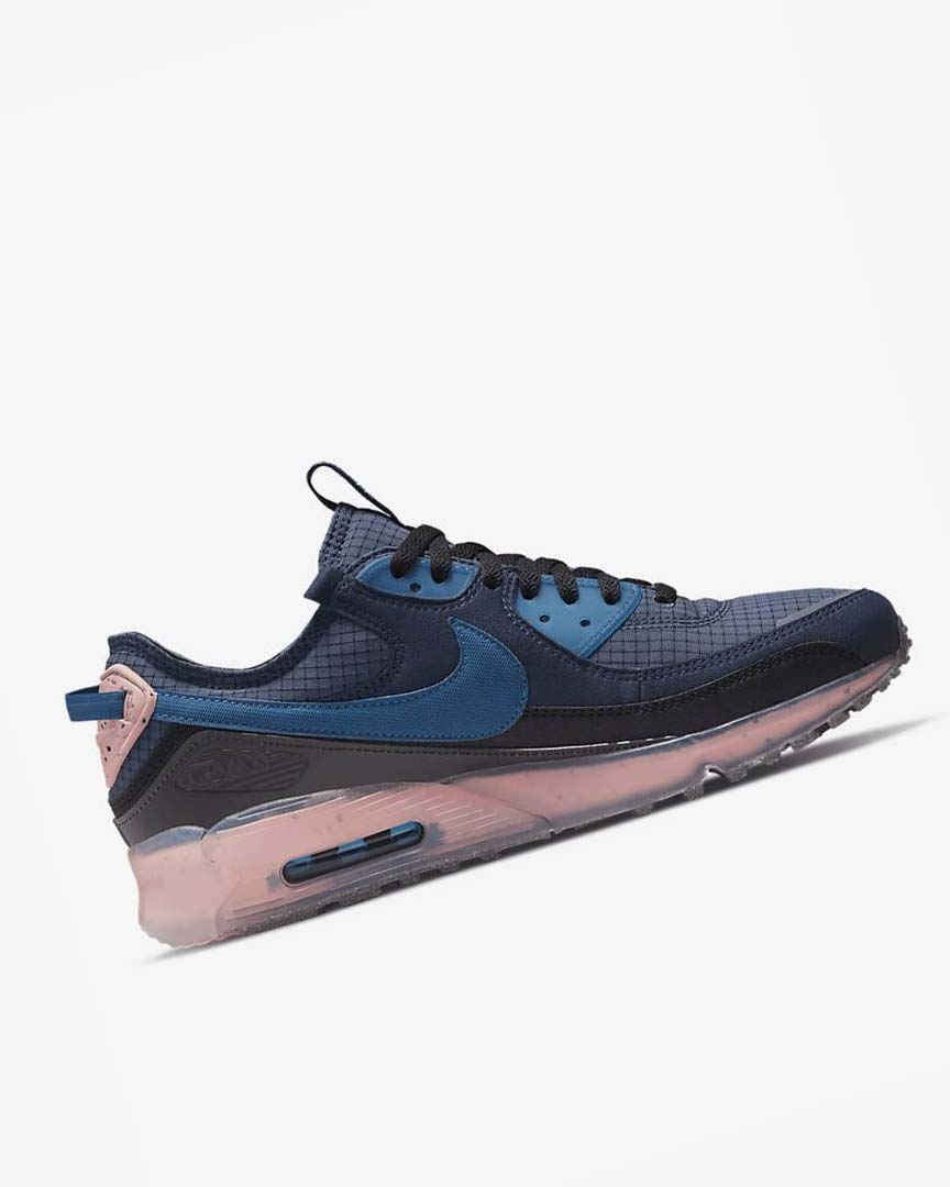 Obsidian / Blue / Light Men's Nike Air Max Terrascape 90 Sneakers | UK2273