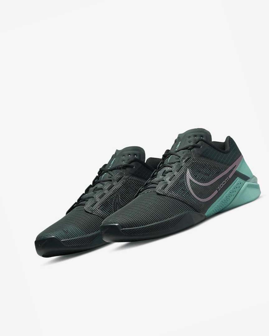 Olive / Turquoise Men's Nike Zoom Metcon Turbo 2 Training Shoes | UK3187