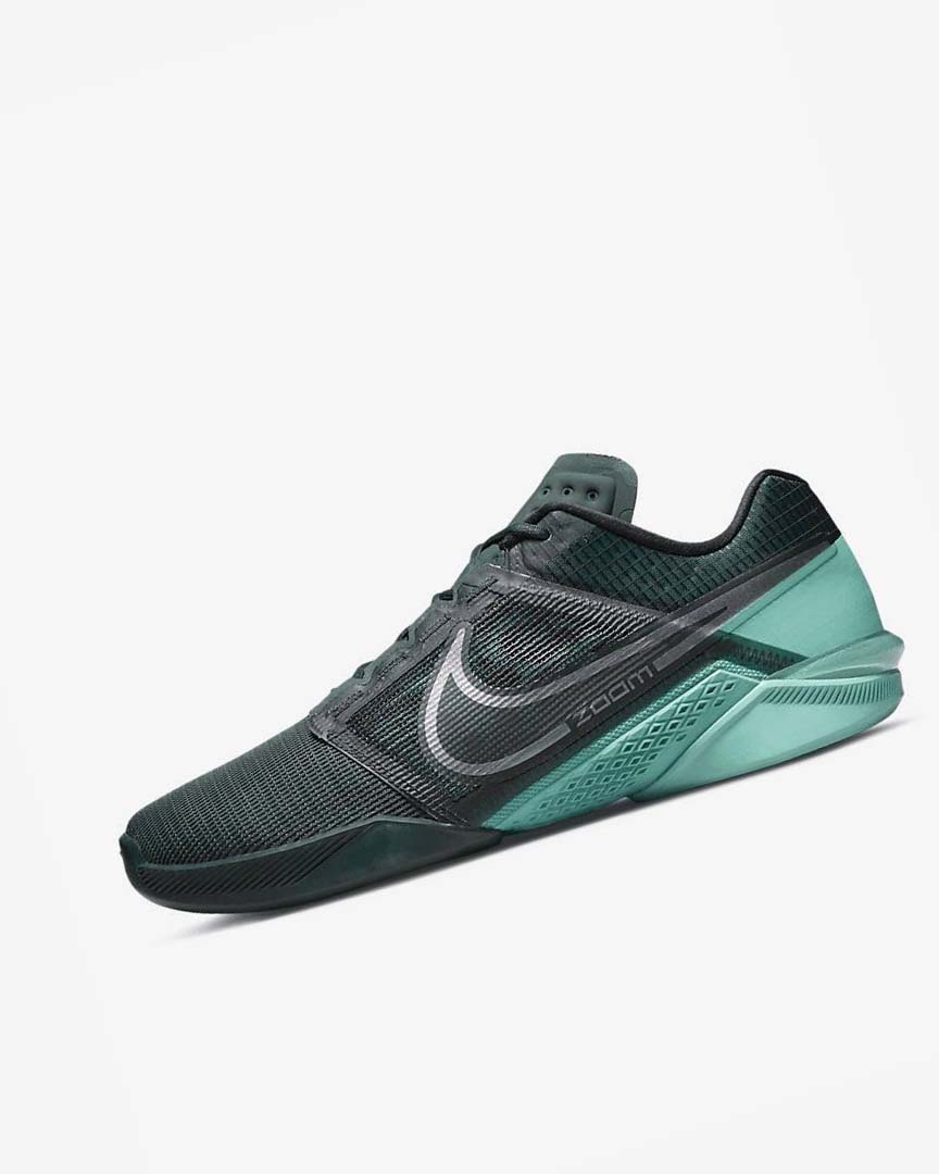 Olive / Turquoise Men\'s Nike Zoom Metcon Turbo 2 Training Shoes | UK3187