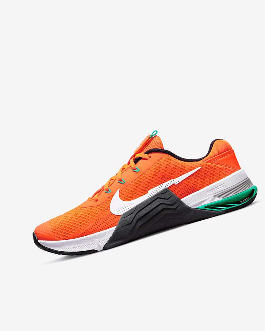 Orange / Dark Grey / Turquoise / White Women\'s Nike Metcon 7 Training Shoes | UK5432