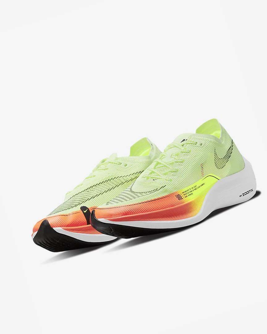 Orange / Green Men's Nike ZoomX Vaporfly Next% 2 Running Shoes | UK5070