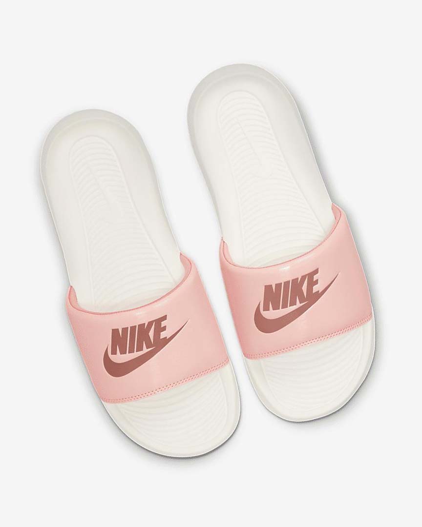 Orange / Light Women's Nike Victori One Slides | UK2456