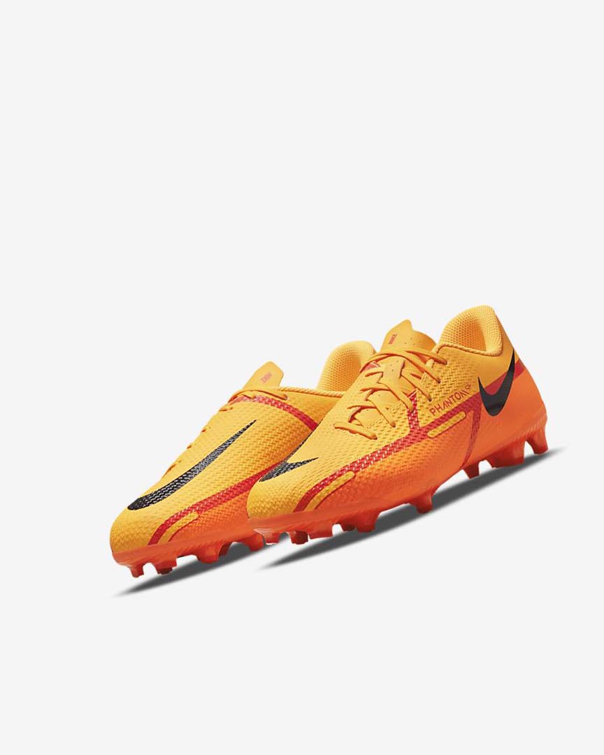 Orange / Orange / Light Red / Black Boys' Nike Jr. Phantom GT2 Academy MG Football Boots | UK2862