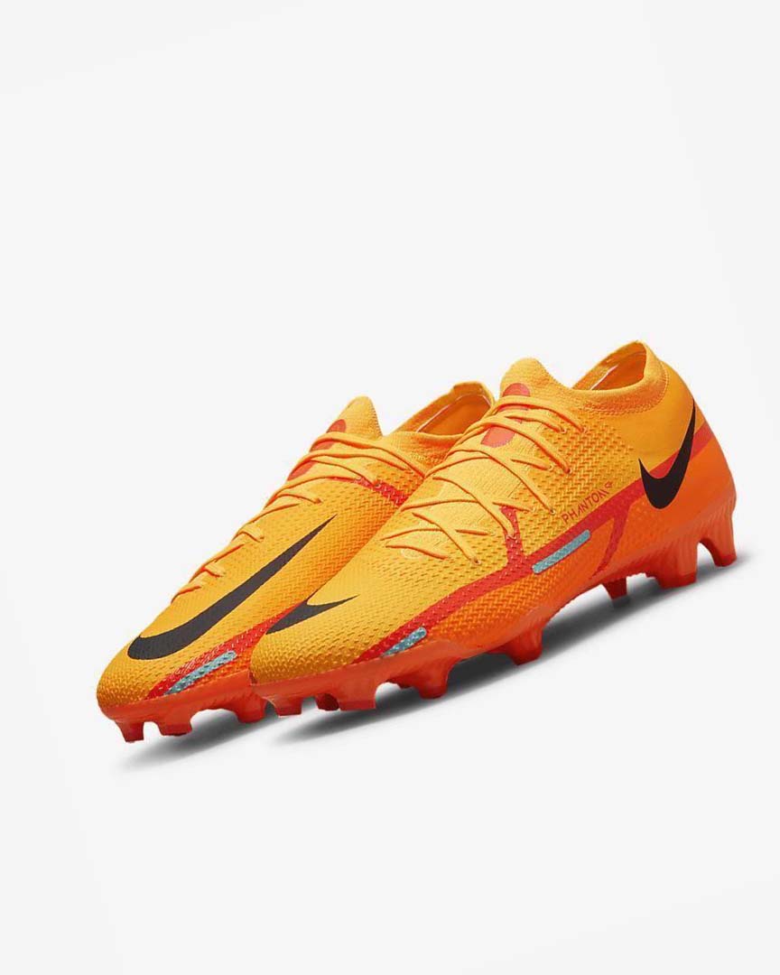 Orange / Orange / Light Red / Black Men's Nike Phantom GT2 Pro FG Football Boots | UK2281