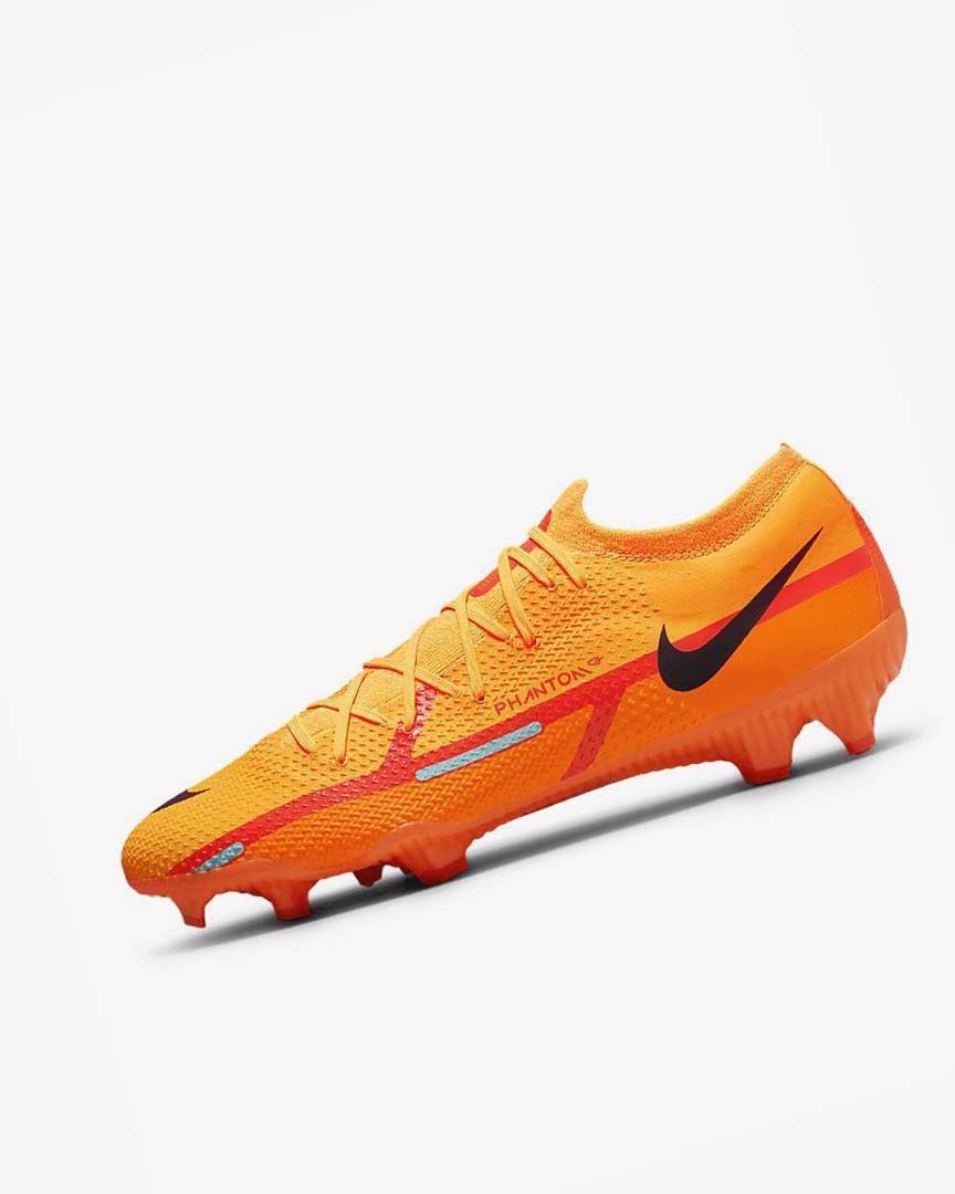 Orange / Orange / Light Red / Black Men\'s Nike Phantom GT2 Pro FG Football Boots | UK2281