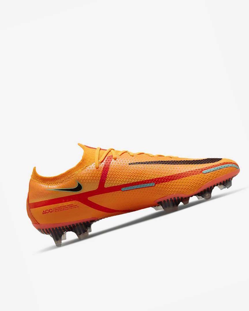 Orange / Orange / Light Red / Black Men's Nike Phantom GT2 Elite FG Football Boots | UK2515