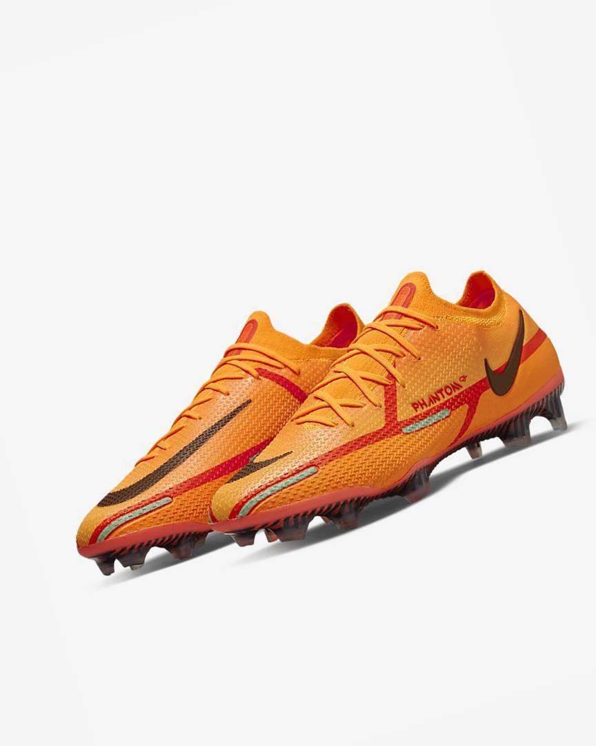 Orange / Orange / Light Red / Black Men's Nike Phantom GT2 Elite FG Football Boots | UK2515